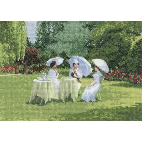 Heritage Crafts Kreuzstich Set mit Zählmuster Ladies beim Essen von Heritage Crafts