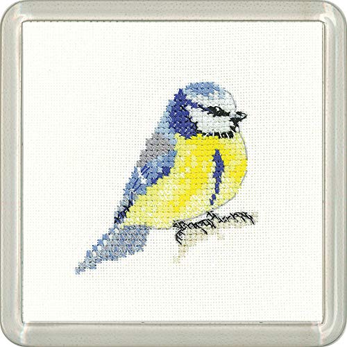 Heritage Kreuzstich Set Aida "Blaumeise", Zählmuster, CFBT1513-A, Coaster size 7,5x7,5cm Heritage Kreuzstich Set Aida "Blaumeise", Zählmuster, CFBT1513-A, Coaster size 7,5x7,5cm von Heritage
