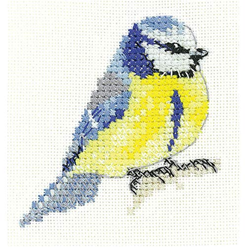Heritage Kreuzstich Set Aida "Blaumeise", Zählmuster, LFBT1511-A, 6x6,5cm Heritage Kreuzstich Set Aida "Blaumeise", Zählmuster, LFBT1511-A, 6x6,5cm von Heritage Crafts