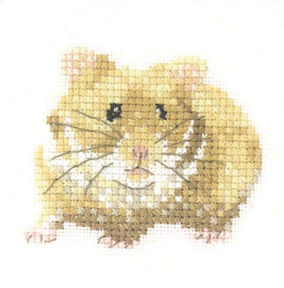 Heritage Kreuzstich Set Aida "Hamster (A)", Zählmuster, LFHS1189-A, 6,5x5,5cm von Heritage Crafts