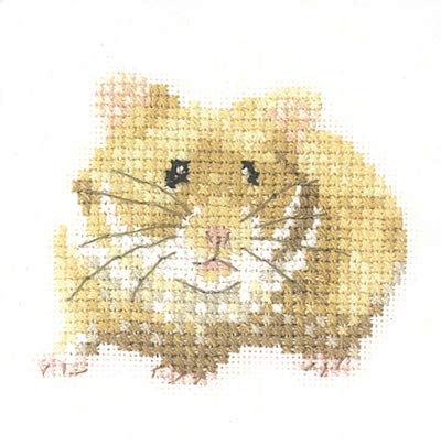 Heritage Kreuzstich Set Aida"Hamster (A)", Zählmuster, LFHS1189-A, 6,5x5,5cm von Heritage Crafts