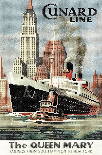 Heritage Kreuzstich Set Aida "Queen Mary (A)", Zählmuster, NQM337-A, 20,5x29cm von Heritage