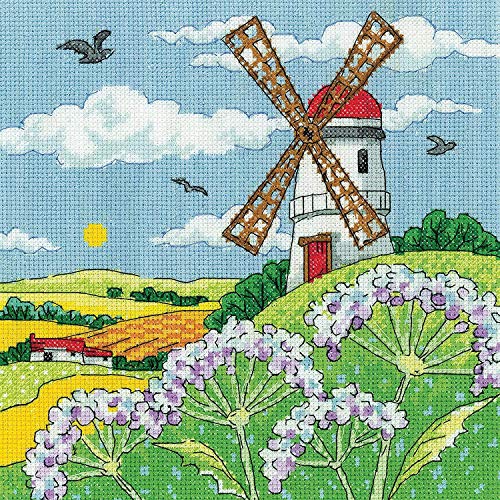 Heritage Kreuzstich Set Aida "Windmühlenlandschaft", Zählmuster, KCWL1579-A, 20,5x20,5cm Heritage Kreuzstich Set Aida "Windmühlenlandschaft", Zählmuster, KCWL1579-A, 20,5x20,5cm von Heritage