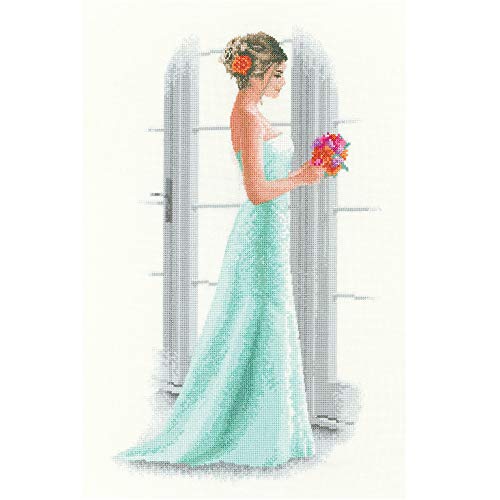 Heritage Kreuzstich Set Zählstoff "Gänseblümchen (L)", Zählmuster, JLDA1518-E, 22,5x38cm von Heritage