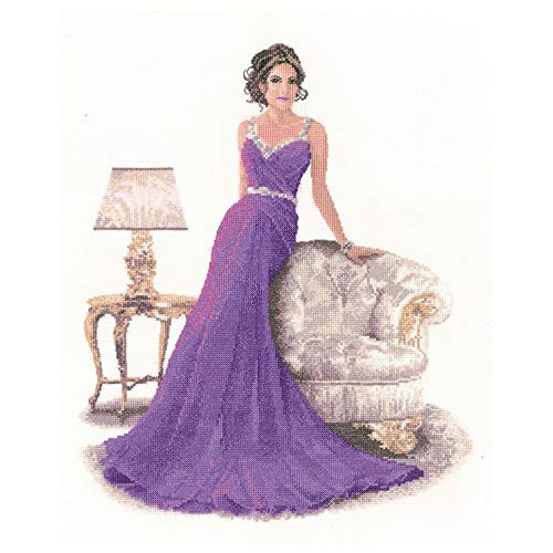 Heritage Kreuzstich Set Zählstoff Grace (L), Zählmuster, JLGR1378-E, 32x38,5cm von Heritage