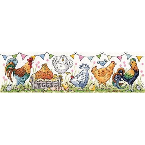 Heritage Kreuzstich Set Zählstoff "Hühnerrennen", Zählmuster, KCCR1592-E, 37x10cm Heritage Kreuzstich Set Zählstoff "Hühnerrennen", Zählmuster, KCCR1592-E, 37x10cm von Heritage Crafts