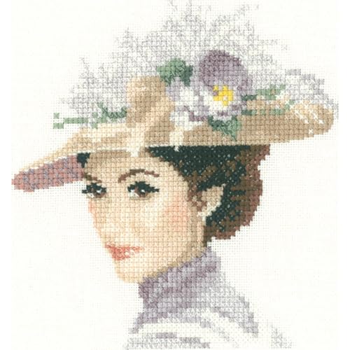 Heritage Kreuzstich Set Zählstoff "Rebecca (L)", Zählmuster, MERE1132-E, 12x13cm von Heritage Crafts