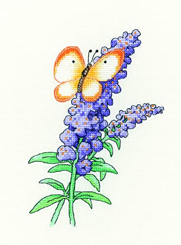 Kreuzstich Set mit Zählmuster "Sommerflieder Schmetterling" Kreuzstich Set mit Zählmuster "Sommerflieder Schmetterling" von Heritage Crafts