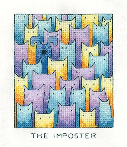 Heritage Kreuzstich Set Aida "Der Fremde", Zählmuster, SHTI1404-A, 9x11,5cm von Heritage