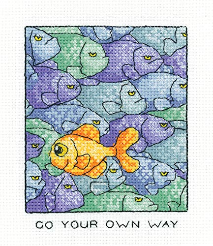 Heritage Kreuzstich Set Aida "Dein eigener Weg", Zählmuster, SHYW1501-A, 9x11,5cm von Heritage