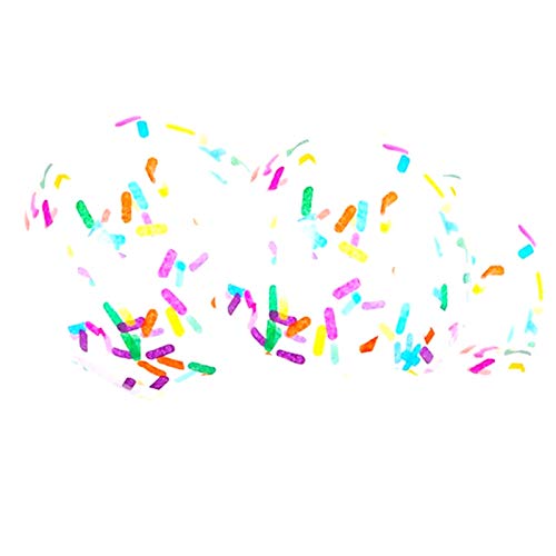 Herklotzn 24-teiliges Konfetti-Ballon, für Partys, Eiscreme, zum Streuen von Luftballons mit Regenbogen, mehrfarbig, Konfetti-Ballon, für Geburtstagsfeier von Herklotzn