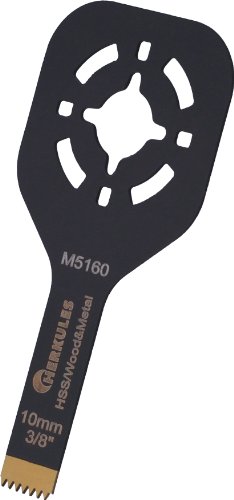 Herkules M5160 Titan Nitrid beschichtetes HSS Sägebl., für Multischleifer - Maße: L=28 B=10 T=0,8 ZpZ=18 - Für Material/Merkmale: Holz, Tischlerplatte, Kunststoff, Stahlblech, Nichteisen-Met. von Herkules