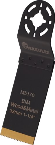 Herkules M5170 Titan Nitrid beschichtetes Bi Metall Sägebl. M42, für Multischleifer - Maße: L=54 B=32 T=0,8 ZpZ=18 - Für Material/Merkmale: Holz, Tischlerplatte, Kunststoff, Stahlbl., Nichteisen-Met. Herkules M5170 Titan Nitrid beschichtetes Bi Metall Sägebl. M42, für Multischleifer - Maße: L=54 B=32 T=0,8 ZpZ=18 - Für Material/Merkmale: Holz, Tischlerplatte, Kunststoff, Stahlbl., Nichteisen-Met. von Herkules