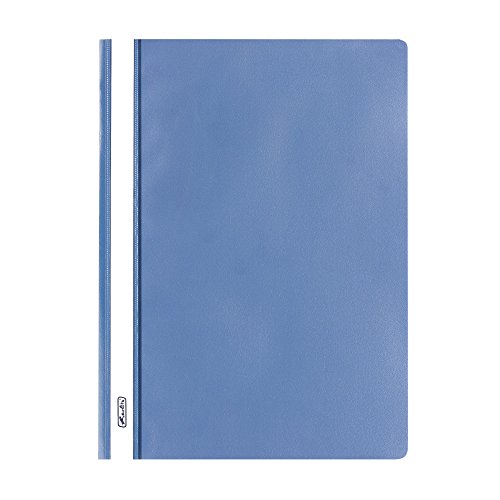 10 Herlitz Schnellhefter / DIN A4 / PP / extra stabil / Farbe: dunkelblau von Herlitz