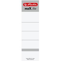 10 herlitz Einsteck-Rückenschilder maX.file weiß für 8,0 cm Rückenbreite 10 herlitz Einsteck-Rückenschilder maX.file weiß für 8,0 cm Rückenbreite von Herlitz