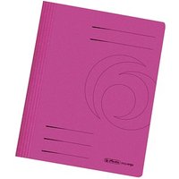 10 herlitz Schnellhefter Karton pink DIN A4 von Herlitz