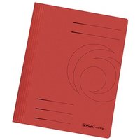 10 herlitz Schnellhefter Karton rot DIN A4 von Herlitz