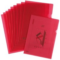 10 herlitz Sichthüllen Aktenhülle DIN A4 rot genarbt 0,19 mm 10 herlitz Sichthüllen Aktenhülle DIN A4 rot genarbt 0,19 mm von Herlitz