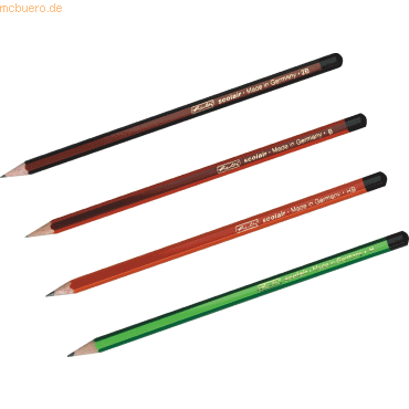 10 x Herlitz Bleistift Scolair H,HB,B,2B VE=4 Stück 10 x Herlitz Bleistift Scolair H,HB,B,2B VE=4 Stück von Herlitz