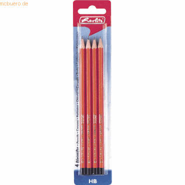 10 x Herlitz Bleistift Scolair HB VE=4 Stück von Herlitz