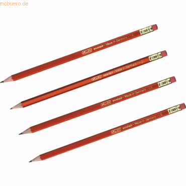 10 x Herlitz Bleistifte Scolair mit Radierer HB VE=4 Stück 10 x Herlitz Bleistifte Scolair mit Radierer HB VE=4 Stück von Herlitz