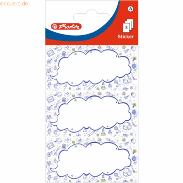 10 x Herlitz Buchetiketten Motiv 6 3 Blatt Back to school von Herlitz
