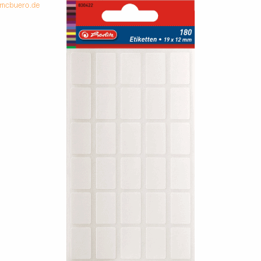 10 x Herlitz Etiketten 19x12mm VE=180 Stück 10 x Herlitz Etiketten 19x12mm VE=180 Stück von Herlitz