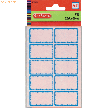 10 x Herlitz Etiketten Tiefkühl weiß/blauVE=50 Stück 10 x Herlitz Etiketten Tiefkühl weiß/blauVE=50 Stück von Herlitz
