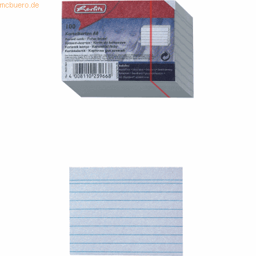 10 x Herlitz Karteikarten A8 liniert weiß VE=100 Stück 10 x Herlitz Karteikarten A8 liniert weiß VE=100 Stück von Herlitz