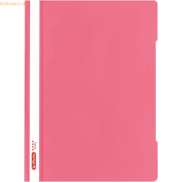 10 x Herlitz Schnellhefter A4 PP 'Quality' Indonesia Pink von Herlitz