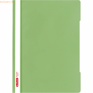 10 x Herlitz Schnellhefter A4 PP 'Quality' PP hellgrün von Herlitz