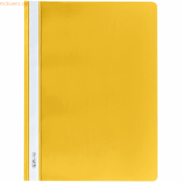 10 x Herlitz Schnellhefter A4 PP gelb von Herlitz