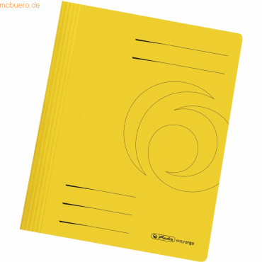 10 x Herlitz Schnellhefter Karton gefaltet gelb intensiv 10 x Herlitz Schnellhefter Karton gefaltet gelb intensiv von Herlitz
