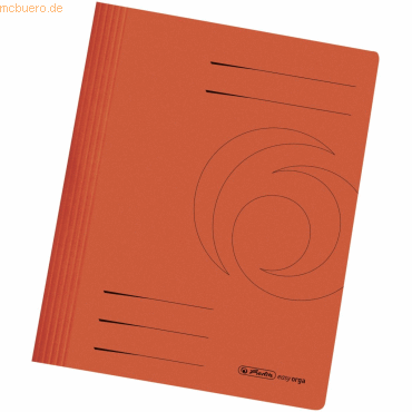10 x Herlitz Schnellhefter Karton gefaltet orange intensiv 10 x Herlitz Schnellhefter Karton gefaltet orange intensiv von Herlitz