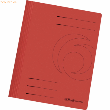 10 x Herlitz Schnellhefter Karton gefaltet rot intensiv 10 x Herlitz Schnellhefter Karton gefaltet rot intensiv von Herlitz
