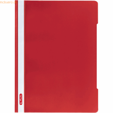 10 x Herlitz Sichthefter PP A4 Quality rot von Herlitz