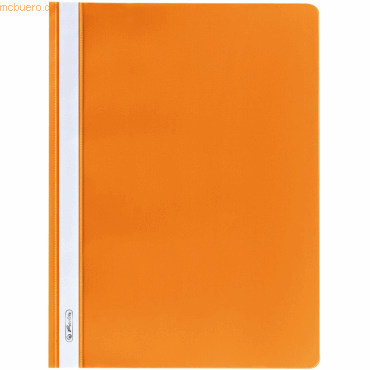 10 x Herlitz Sichthefter PP A4 orange von Herlitz