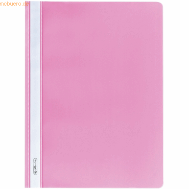 10 x Herlitz Sichthefter PP A4 pink von Herlitz