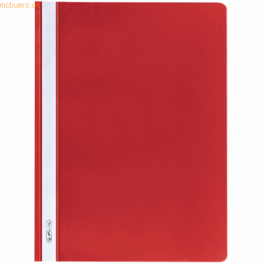 10 x Herlitz Sichthefter PP A4 rot von Herlitz