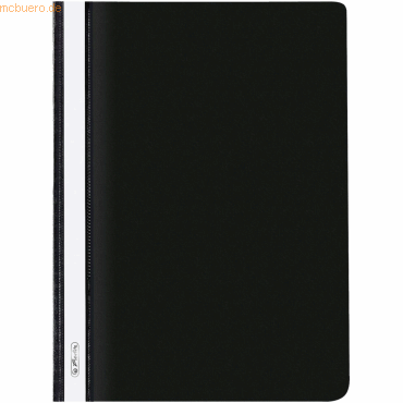 10 x Herlitz Sichthefter PP A4 schwarz von Herlitz