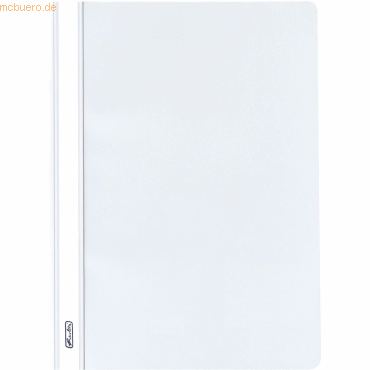 10 x Herlitz Sichthefter PP A4 weiß von Herlitz