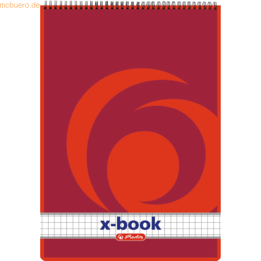 Herlitz Spiralnotizblock A5 kariert 50 Blatt von Herlitz