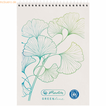 10 x Herlitz Spiralnotizblock A7 50 Blatt kariert Greenline Ginkgo 10 x Herlitz Spiralnotizblock A7 50 Blatt kariert Greenline Ginkgo von Herlitz
