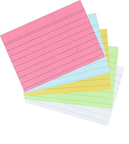 2.500 Karteikarten in A8 farbig sortiert, liniert von Herlitz (2500, DIN A8 | liniert | farbig sortiert) von Herlitz