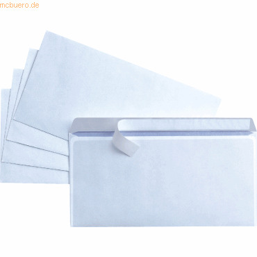 20 x Herlitz Briefumschläge DINlang haftklebend weiß VE=25 Stück von Herlitz