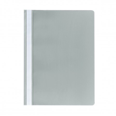 25 Schnellhefter A4 nter Vorderdeckel Kunststoff PP Sichthefter Schul & Office Hefter verschidene Farben zur Auswahl (25 er Pack, grau) von Herlitz