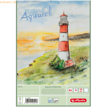3 x Herlitz Aquarellblock A4 VE=20 Blatt 3 x Herlitz Aquarellblock A4 VE=20 Blatt von Herlitz
