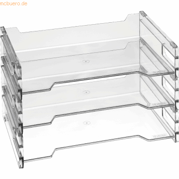 Herlitz Briefablage A4 quer transparent von Herlitz