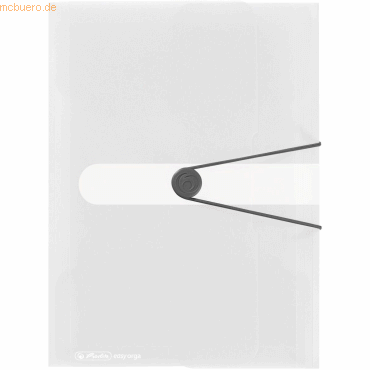 Herlitz Gummizugmappe PP A4 farblos transparent to go von Herlitz