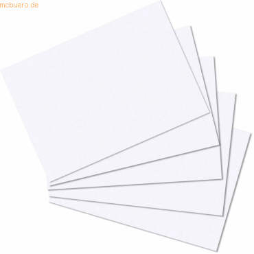 Herlitz Karteikarten A5 blanko weiß VE=100 Stück Herlitz Karteikarten A5 blanko weiß VE=100 Stück von Herlitz
